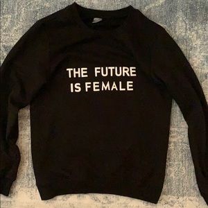 “The Future Is Female” long-sleeved sweatshirt